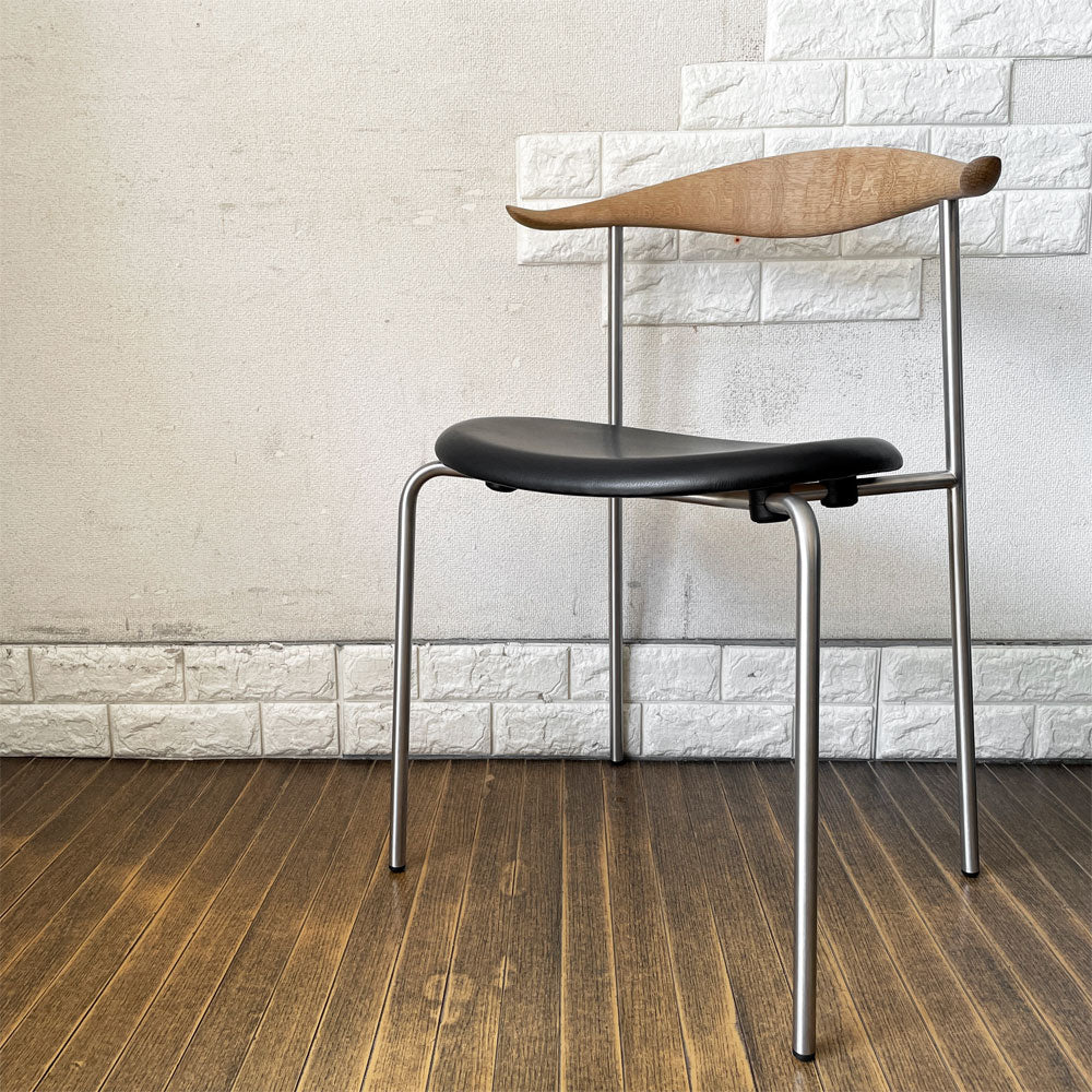 【経堂店】カールハンセン＆サン Carl Hansen & Son CH88P ダイニングチェア オーク材 本革 ブラックレザー ステンレスレッグ ハンス・J・ウェグナー 北欧家具 買取させていただきました。