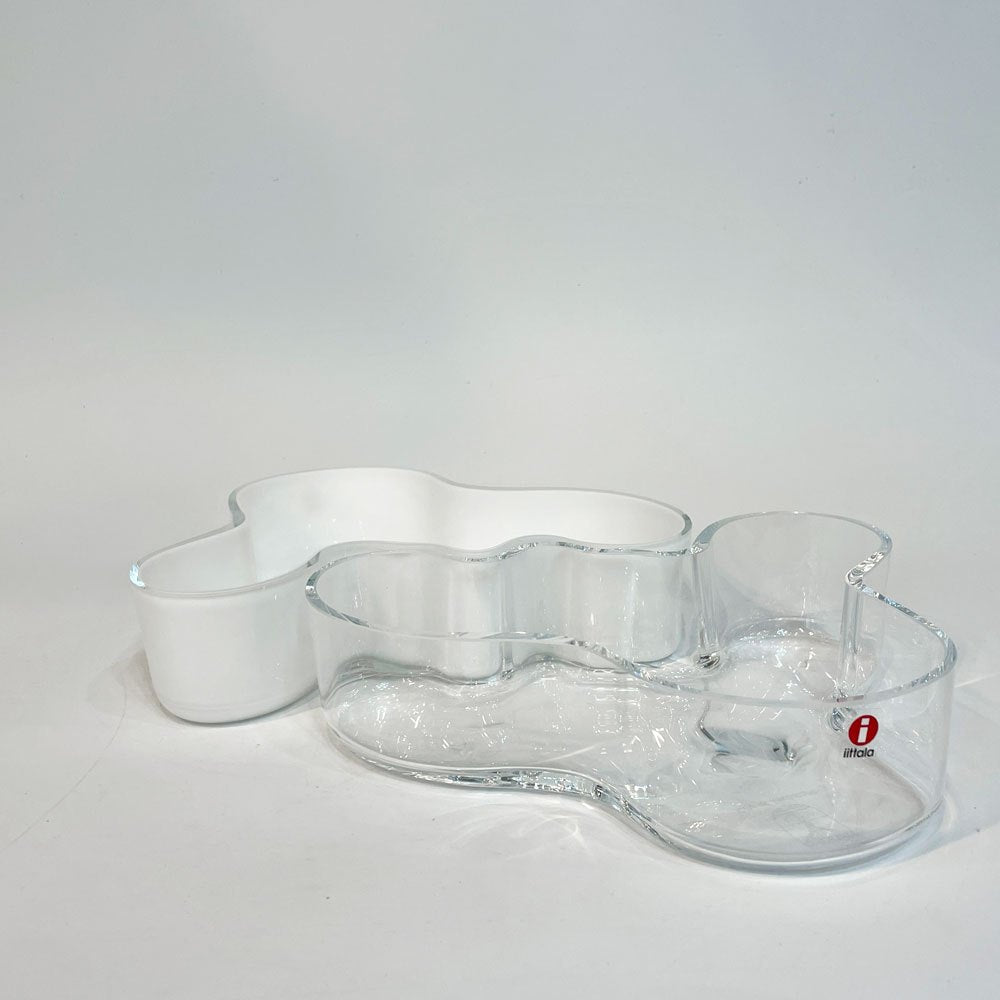 【下北沢店】アルヴァ・アアルトコレクション Alvar Aalto Collection ボウル マルヤ malja クリア＆ホワイト 2個セット 買取させていただきました。
