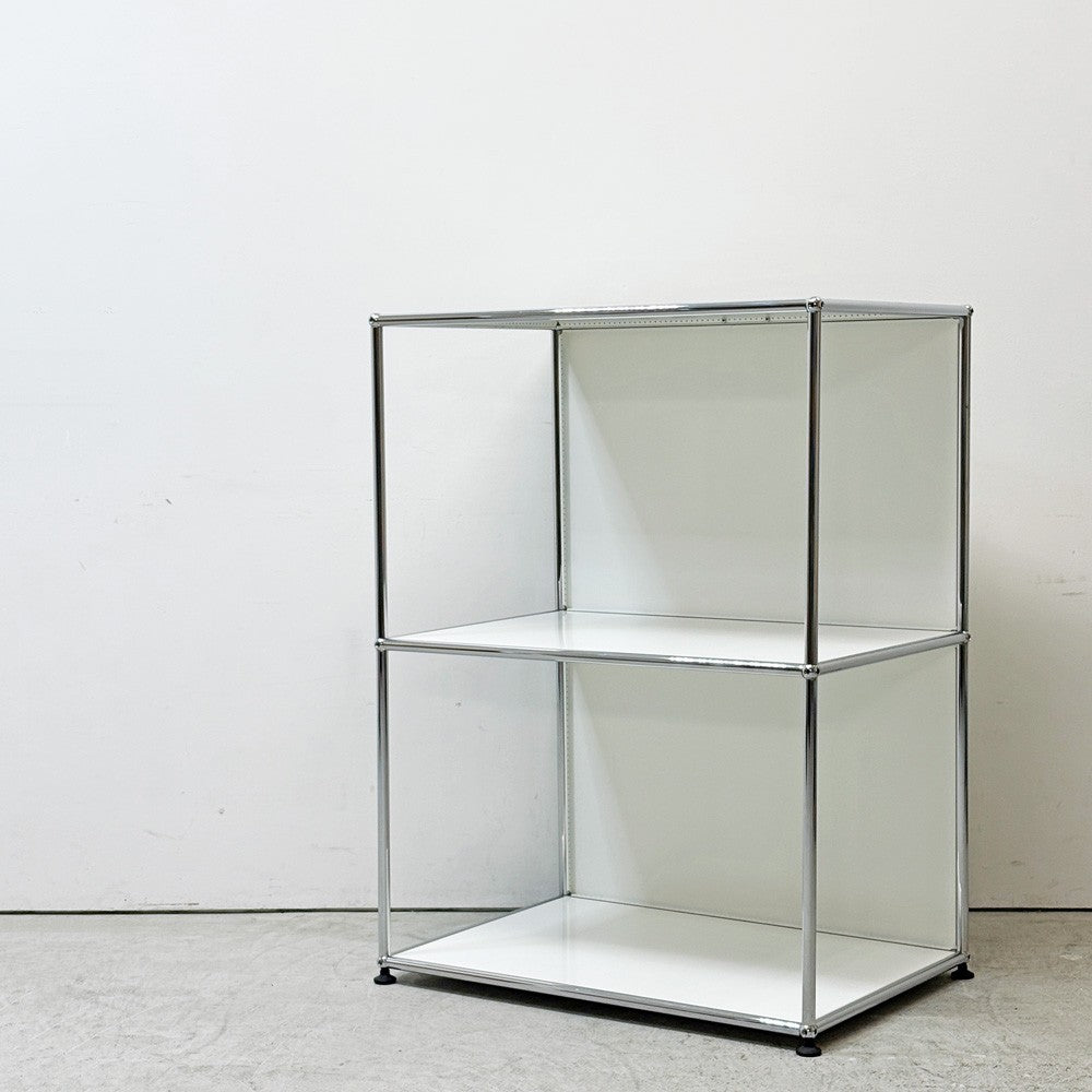 【祖師ヶ谷大蔵店】ユーエスエムハラー USMハラー USM Haller キャビネット シェルフ 1列2段 オープン H104cm ピュアホワイト モダンデザイン スイス 買取させていただきました。
