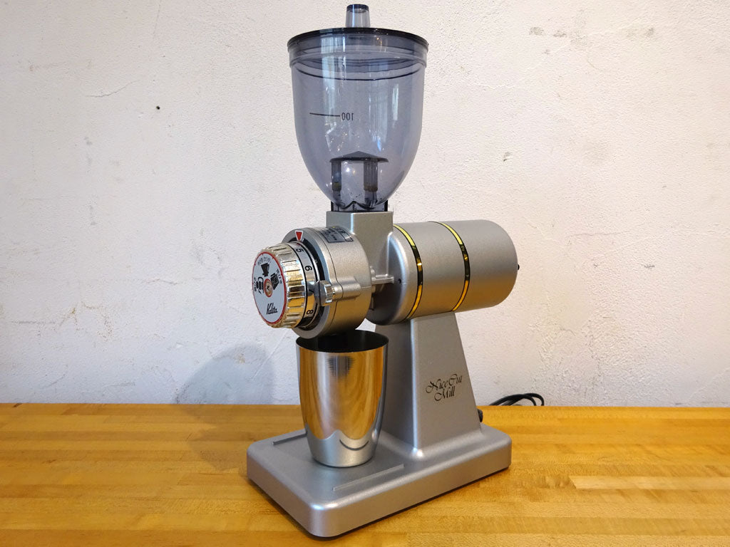 カリタ Karita ナイスカットミル Nice cut mill KH-100 シルバー ステンレスカップ 電動コーヒーミル 日本製 中古品 買い取りしました。