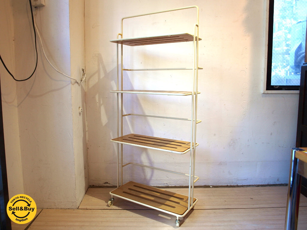モモナチュラル MOMO Natural キキ KIKI シリーズ シェルフパーテーション キャスター付 フリーラック ブックシェルフ 廃盤品中古品 買い取りしました。下北沢店 出張買取もお任せ下さい。
