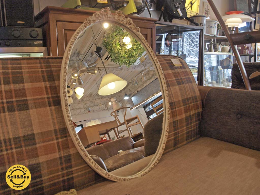 kino ウォールミラー ロココ調 シャビーシック 青山 中古品 買い取りしました。