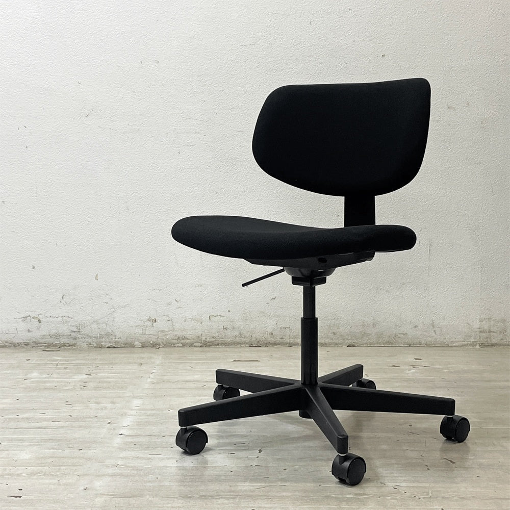 【祖師ヶ谷大蔵店】無印良品 MUJI ワーキングチェア 背座ワイドタイプ デスクチェア オフィスチェア 学習椅子 キャスター ブラック 定価￥24,900- 買取させていただきました。