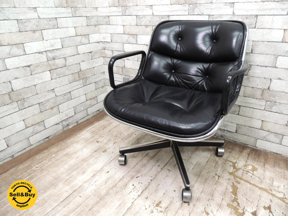 ノル knoll ポロックチェア Pollock chair  ビンテージ 4本脚 人気のブラックカラー！！ 中古品 買い取りしました。祖師ヶ谷大蔵店 出張買取もお任せ下さい。