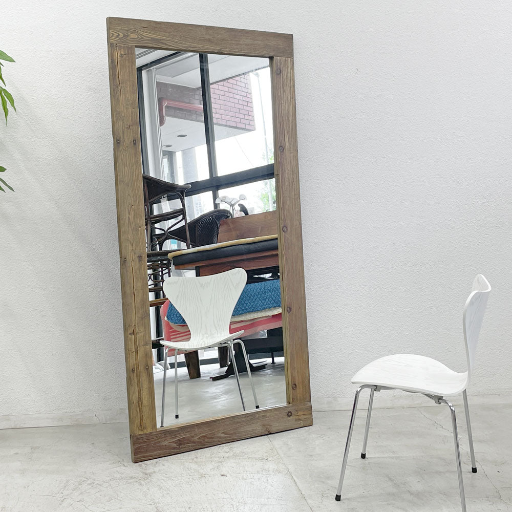 【登戸BASE EC店】ガルト GART ビンテージスタイル ウォールミラー Wall Mirror 壁掛け鏡 姿見 エルム古材 買取させていただきました。