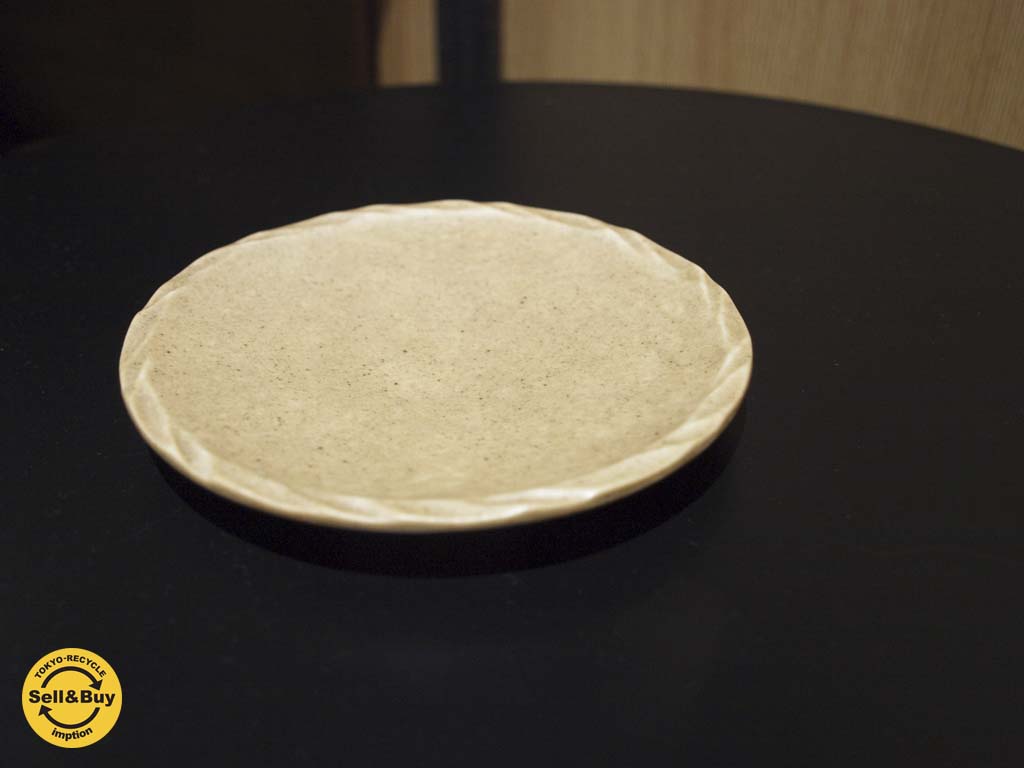 桑原典子 ミニプレート 陶器 作家 食器 アイボリー 中古品 買い取りしました。