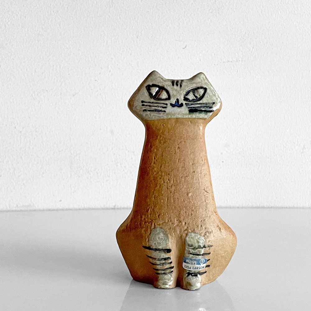 【自由が丘店】グスタフスベリ GUSTAVSBERG 小さな動物園 Lilla zoo お座りする猫 フィギュリン 置物 リサラーソン ビンテージ 北欧雑貨 買取させていただきました。