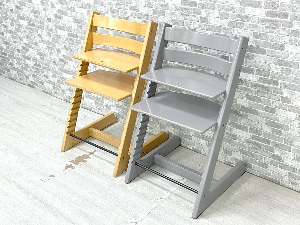 ストッケ STOKKE トリップトラップ TRIPP TRAPP ベビーチェア キッズチェア ノルウェー 北欧家具 ナチュラル＆グレー 中古品 買い取りしました。