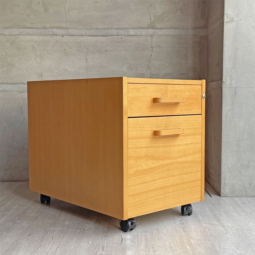 【学芸大学店】ラボファ Labofa ビーチ材 デスクキャビネット ワゴン ファイリングドロワー 2段 仕切り＆鍵付き デンマーク製 買取させていただきました。