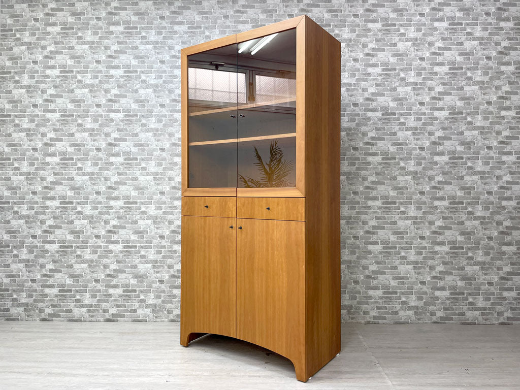 ポラダ porada サラ Sarah キャビネット カップボード チェリー材 タルジオ・コルツァーニ Tarcisio Colzani 食器棚 ガラス扉 ミニマル イタリアモダン 買い取りしました。