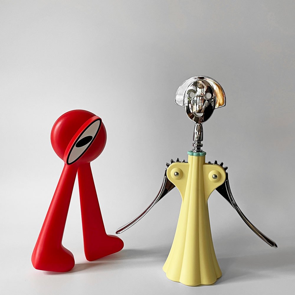 【用賀店】アレッシィ ALESSI Can Can 缶切り レッド ステファン・ジョバンノーニ Stefan Giovannoni 2001年 イタリア 廃番＆アレッシィ ALESSI アンナジー ANNA G. ワインオープナー アレッサンドロ・メンディーニ イタリア 定価￥16,500- 計2点 買取させていただきました。