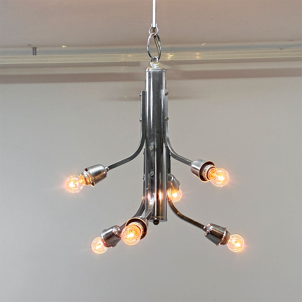 【祖師ヶ谷大蔵店】UKビンテージ UK Vintage ペンダントライト 6灯 アンティーク インダストリアル スペースエイジ 直付け 要電気工事 買取させていただきました。