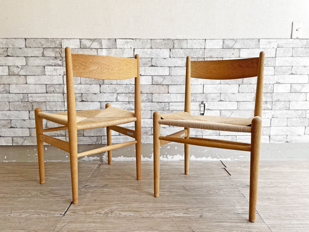 カールハンセン&サン Carl Hansen&Son CH36 シェーカーチェア ダイニングチェア オーク材 ハンス・J・ウェグナー Hans J. Wegner デンマーク製 名作 2脚 中古品 買い取りしました。