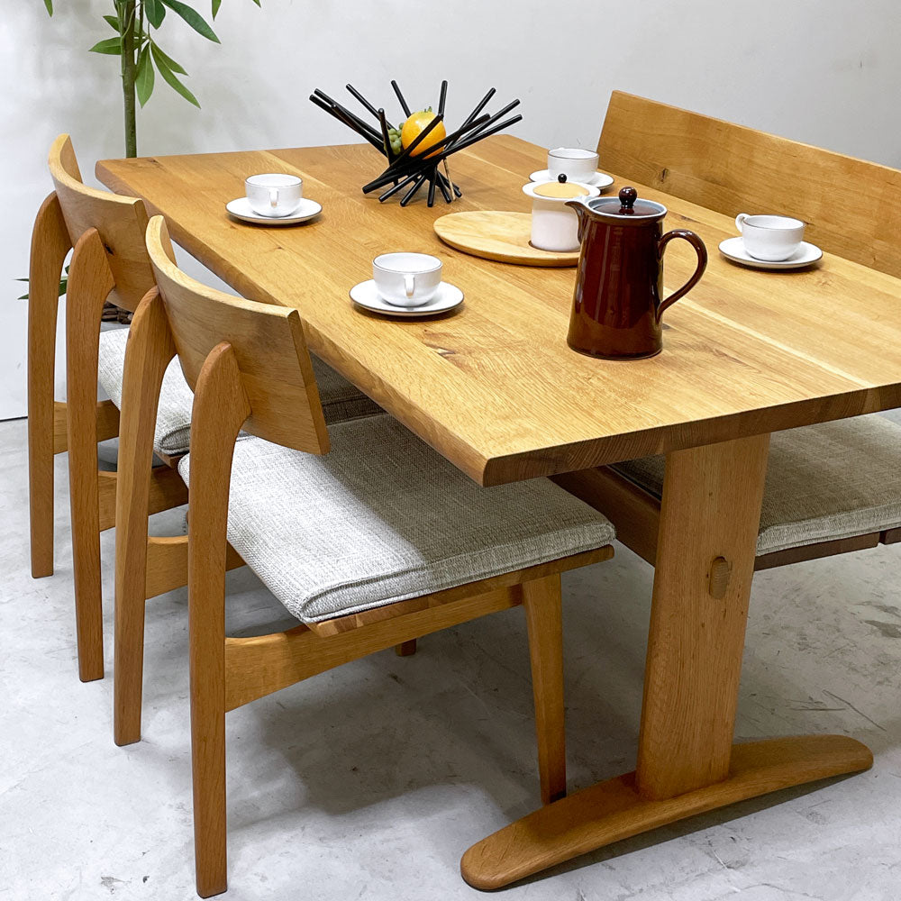 飛騨産業 HIDA キツツキ 森のことば LD ダイニングテーブル ダイニングチェア ベンチ オーク無垢集成材 ～100年後の木魂～