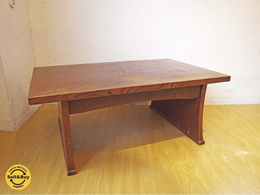 昭和レトロ ジャパンビンテージ 文机 座卓 引き出し付 勉強机 中古品 買い取りしました。