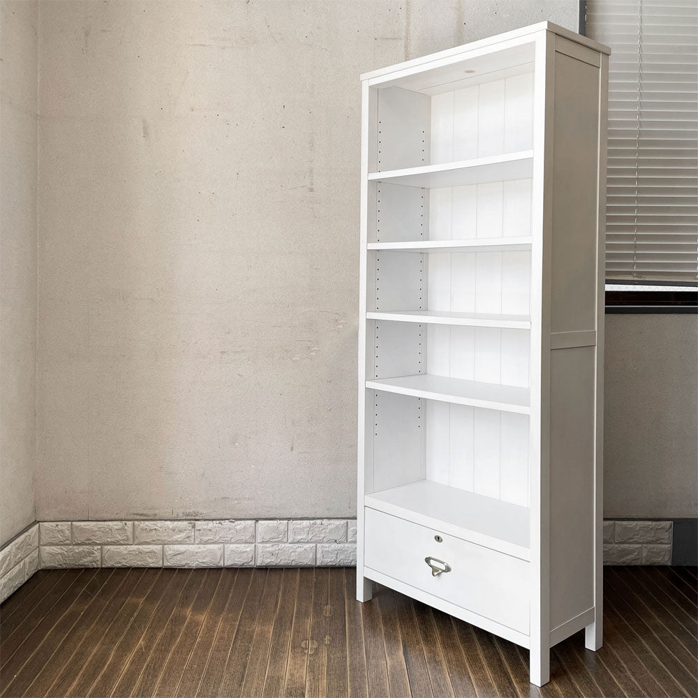 【経堂店】モモナチュラル MOMO Natural シエルクレフ CIELE CLEF ブックハイ BOOK HIGH ブックシェルフ 本棚 抽斗1杯 鍵付 H160cm フレンチカントリー 現行定価￥58,000- 買取させていただきました。