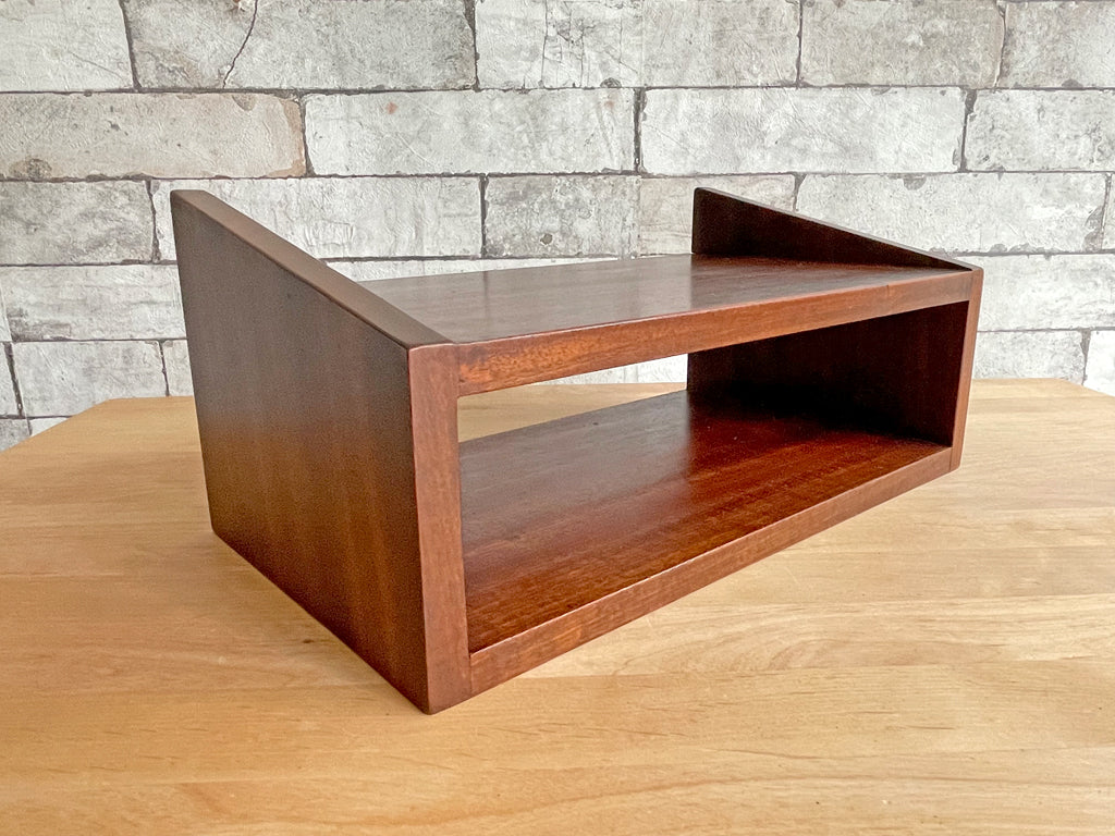 USビンテージ Vintage マホガニー材 ウォールシェルフ ラック 50-60's ミッドセンチュリーデザイン 中古品  買い取りしました。