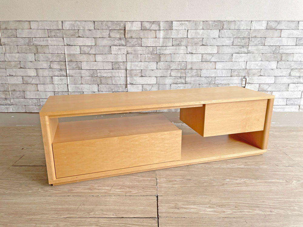 イデー IDEE コントゥール CONTOUR テレビキャビネット AVボード メイプル 定価\143,000- 中古品 買い取りしました。
