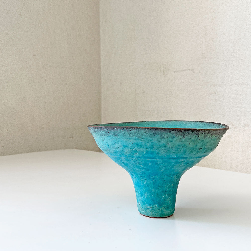 【経堂店】ラ・メゾン・デ・ヴォン La Maison de Vent 鈴木麻起子 ターキッシュ Turkish 陶製ボウル Φ15.5cm ターコイズ 現代作家 買取させていただきました。