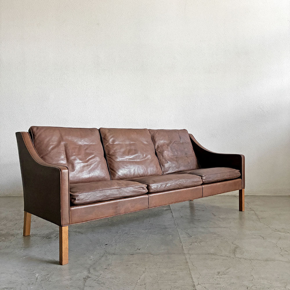 【登戸BASE店】フレデリシア FREDERICIA model 2209 3シーターソファ 3人掛け W185cm 本革 ブラウン系レザー ボーエ・モーエンセン デンマーク 北欧ビンテージ 買取させていただきました。