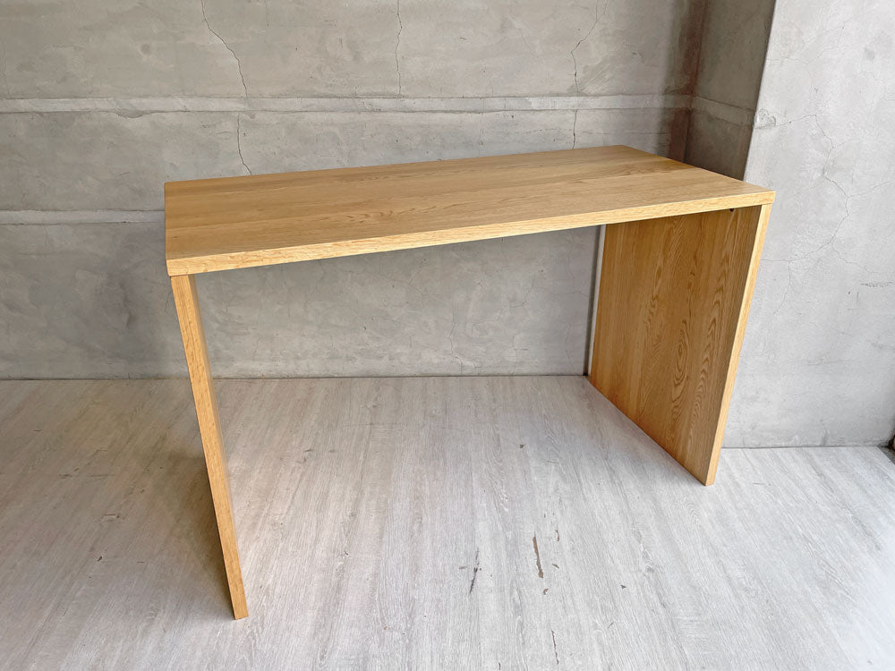 無印良品 MUJI オーク無垢材 コの字デスク W110cm 配線トレー付 ナチュラル シンプルデザイン 廃番 中古品 買い取りしました。