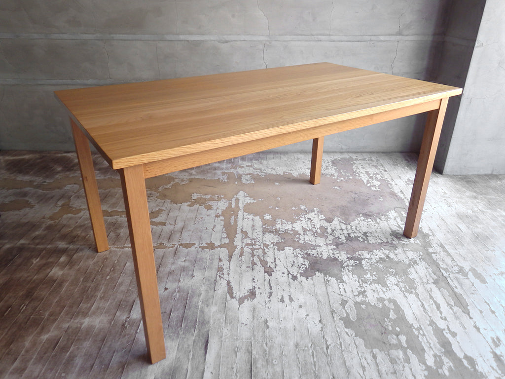 無印良品 MUJI オーク材 無垢集成材 ダイニングテーブル ナチュラル 幅140cm 廃盤 希少  中古品 買い取りしました。