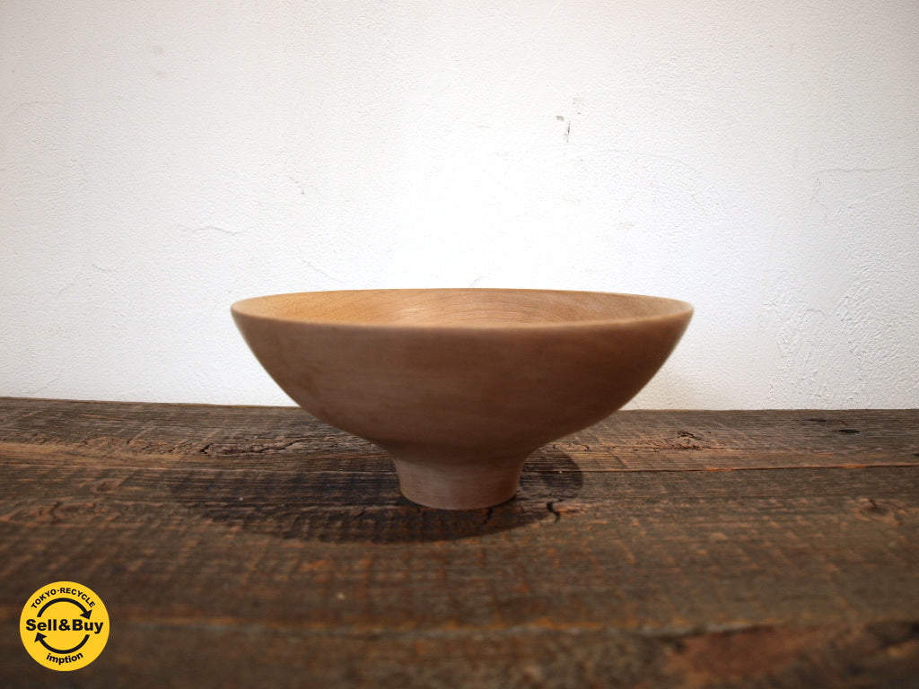 クレイト Crate 盛永 省治 Shoji Morinaga ウッドボウル Wood Bowl 楓 木工旋盤 ターニングウッド インテリア オブジェ ★中古品 買い取りしました。下北沢店 出張買取もお任せ下さい。