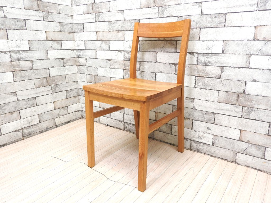 無印良品 MUJI オーク無垢材 ダイニングチェア 板座 ナチュラルデザイン 廃番  中古品 買い取りしました。
