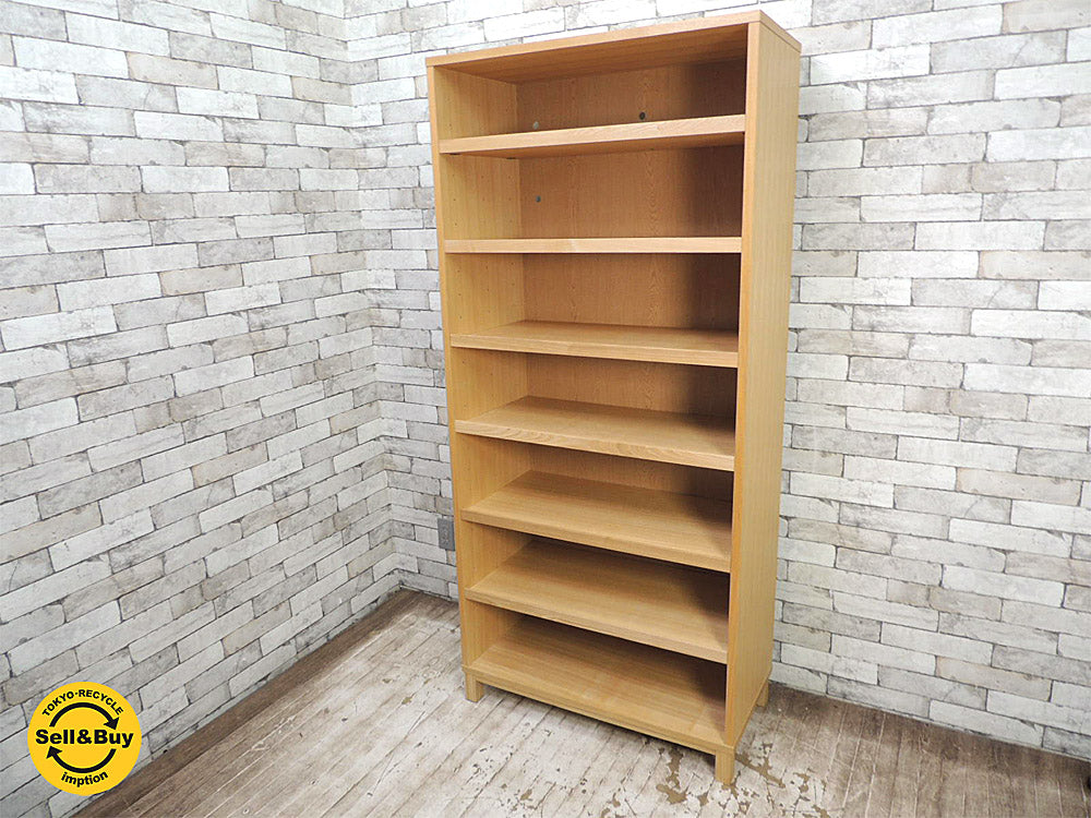 無印良品 MUJI タモ材 組み合わせて使える木製収納 本棚 キャビネット 奥行40cm ミドル   中古品 買い取りしました。祖師ヶ谷大蔵店 出張買取もお任せ下さい。