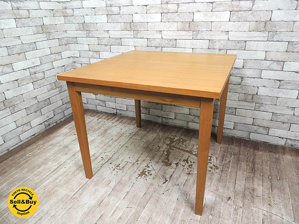 無印良品 MUJI タモ無垢材 ダイニングテーブル W85cm ナチュラル 廃番アイテム   中古品 買い取りしました。祖師ヶ谷大蔵店 出張買取もお任せ下さい。