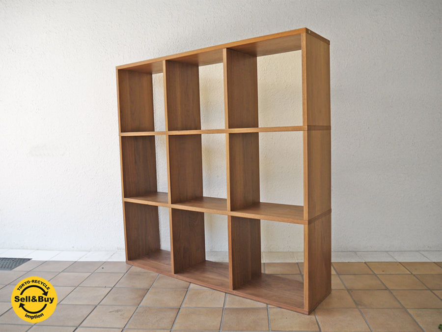 無印良品 MUJI スタッキングシェルフセット ３段×３列・ウォールナット材 参考価格：￥43,900- 買い取りしました！ 用賀店 出張買取もお任せ下さい。