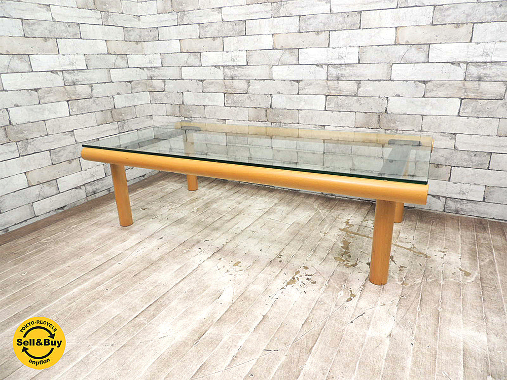 無印良品 MUJI エンツォマーリ デザイン ガラス コーヒーテーブル希少 廃番品 モダンデザイン 中古品 買い取りしました。祖師ヶ谷大蔵店 出張買取もお任せ下さい。
