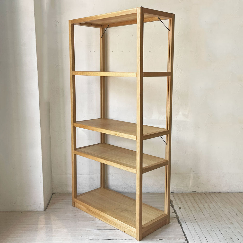 【下北沢店】無印良品 MUJI オーク材 ユニットシェルフ 2列5段 本棚 飾り棚 収納棚 W170 ナチュラル シンプルデザイン 廃番 買取させていただきました。