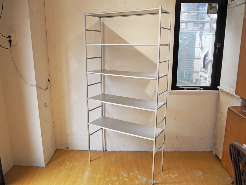 シンプルモダン アルミアルマイト オープンシェルフ 5段 Open Shelf 中古品 買い取りしました。