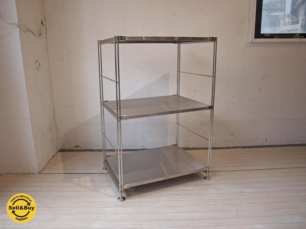 無印良品 MUJI ステンレスユニットシェルフ Stainless unit shelf ラック 3段 中古品 買い取りしました。下北沢店 出張買取もお任せ下さい。