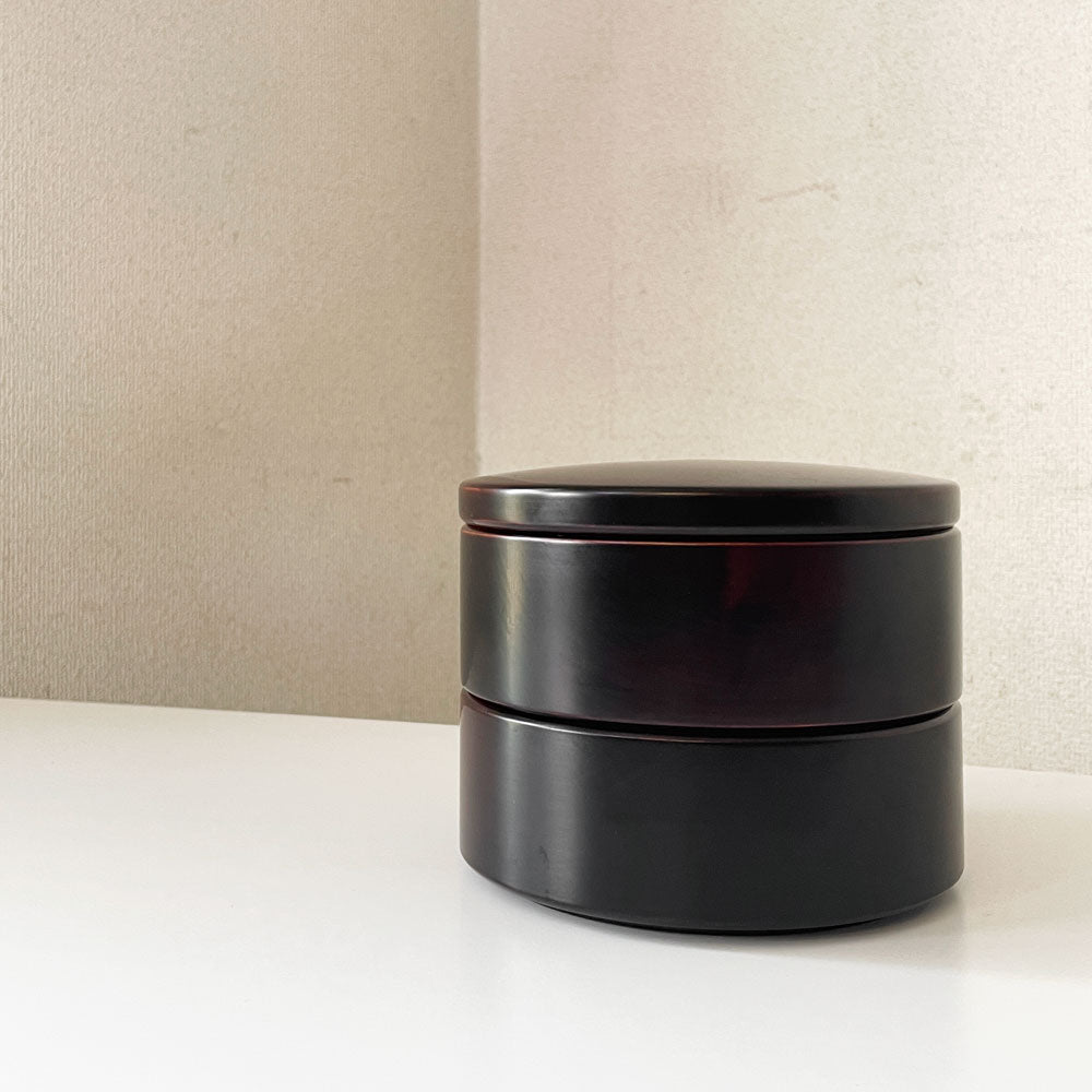 仁城逸景 重ね鉢 5寸2段 Φ15cm トチ 漆器 現代作家 定価￥33,000-  中古品  買い取りしました。