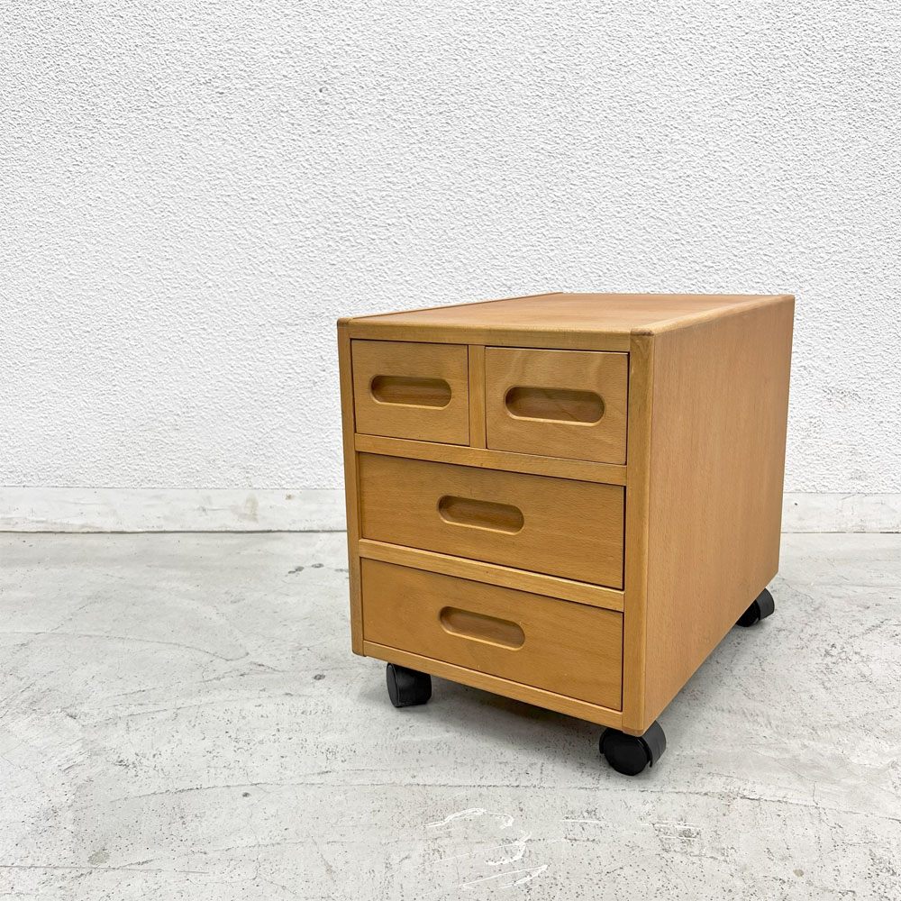 【登戸BASE店】フォルミオ Formio ブナ材 チェストワゴン デスクワゴン KF-03 キャスター付き 阿久津雄一 デンマーク買取させていただきました。