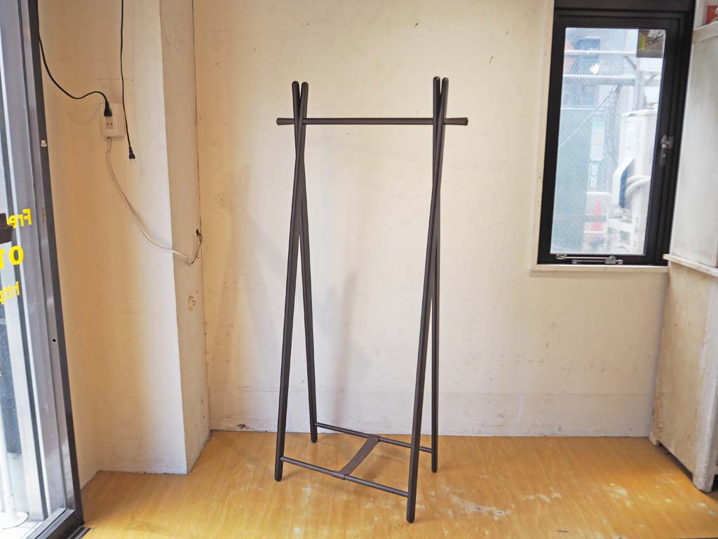 中田ハンガー NAKATA HANGER ハンガーラック HR-1 スモークブラウン ブナ材 中古品 買い取りしました。