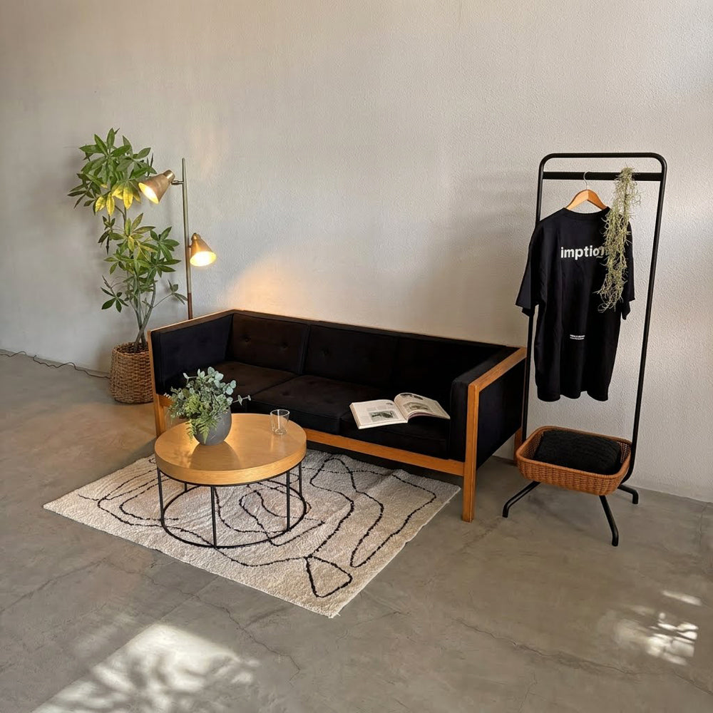 ハーマンミラー Herman Miller ビンテージ ネルソン キューブ グループ シーティング ソファ 3シーター W1940 Nelson Cube Sofa 76" ブラック ミッドセンチュリーモダン　～ G.ネルソン不朽の名作 ～