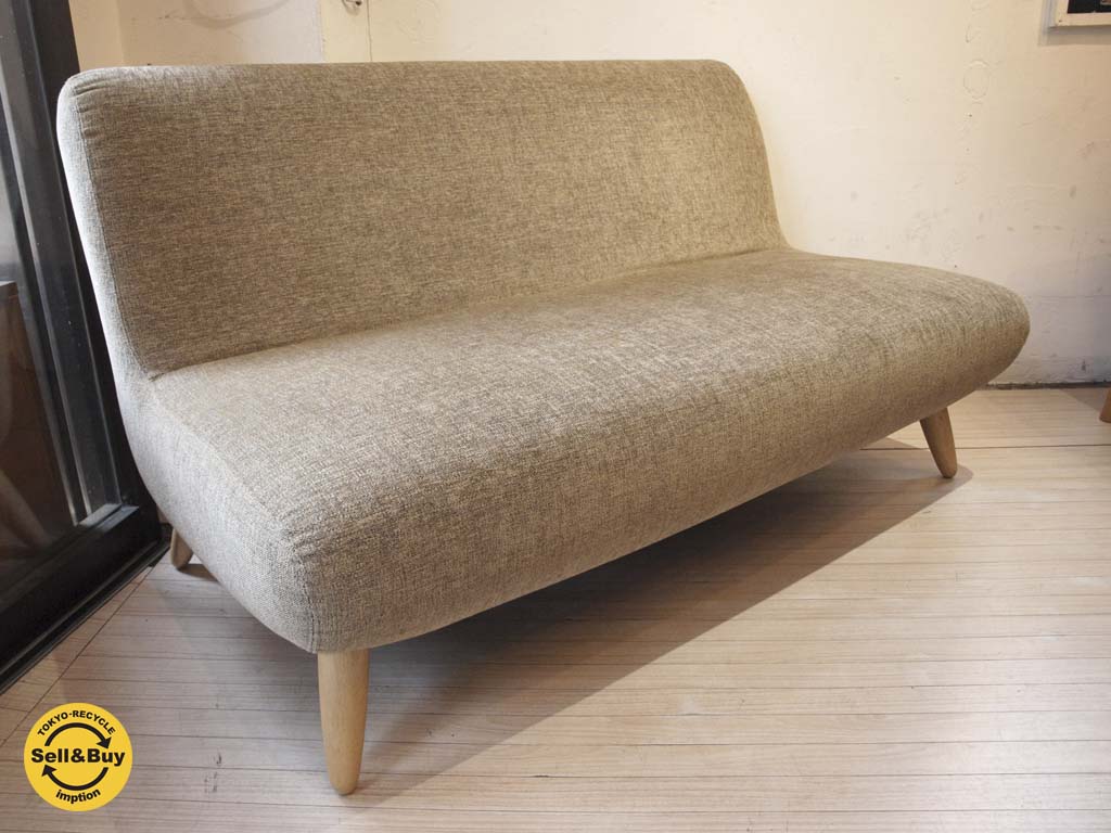 ノイエス NOYES ２シーターソファ 2P Sofa ファブリック グレー 中古品 買い取りしました。下北沢店 出張買取もお任せ下さい。