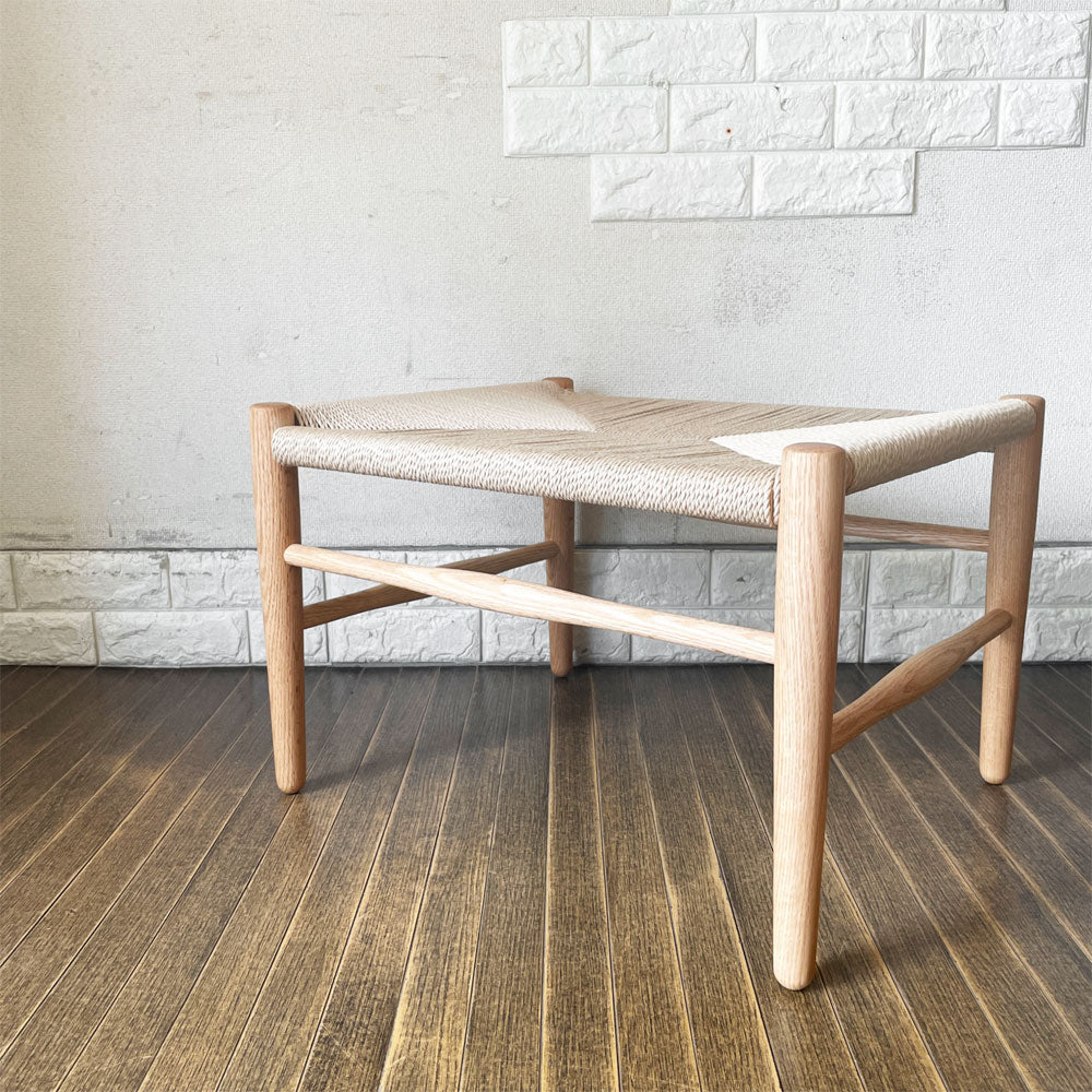 【経堂店】ワイスワイス WISE WISE チノ CHINO BC-107 オットマン フットスツール ペーパーコード×オーク材 オイルフィニッシュ 未使用保管品 定価￥52,500- 買取させていただきました。