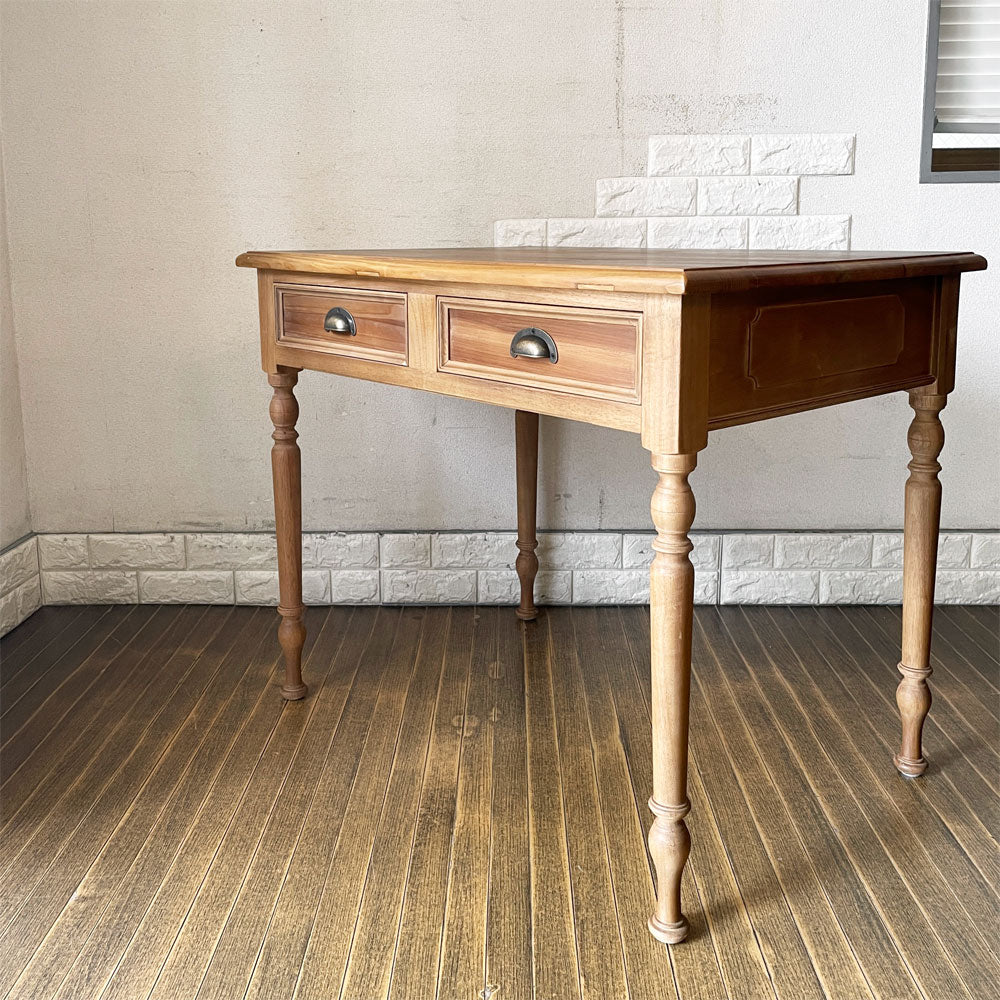 【経堂店】クラッシュゲート CRASH GATE ノットアンティークス Knot antiques オリザデスク ORIZA DESK 杉古材 W91cm 抽斗2杯 定価￥104,500- 買取させていただきました。