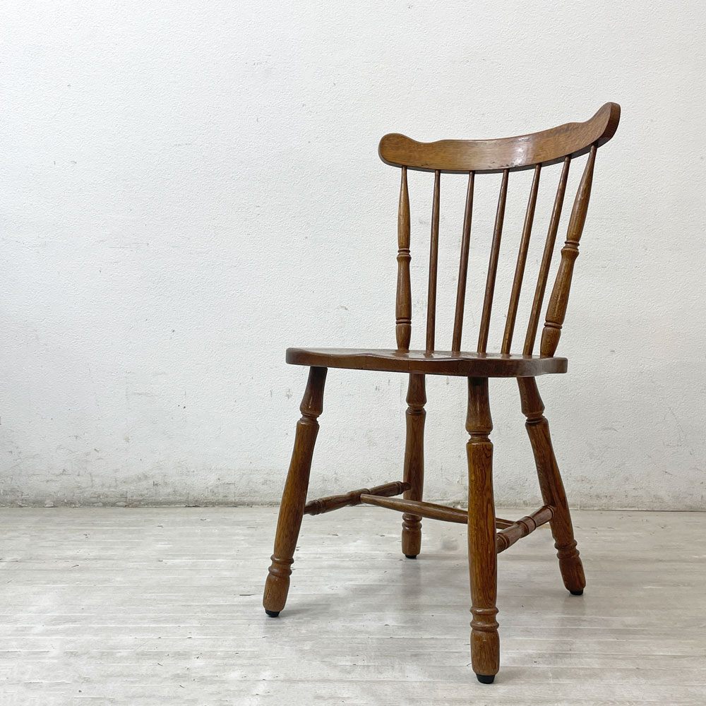 【祖師ヶ谷大蔵店】ビンテージ vintage 木製 ウィンザーチェア ダイニングチェア クラシカルデザイン スポークバック 座 買取させていただきました。