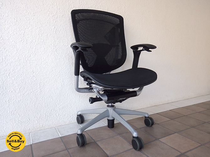 オカムラ okamura コンテッサ Contessa オフィスシーティング タスクチェア ジウジアーロ デザイン 定価:17万～ 美品！ デスクチェア オフィスチェア ～ 先進エルゴノミクスによる最強の呼び声高い国内外デザイン賞総なめのワークチェア! ～ 【 買取と販売とレンタルのお店 】