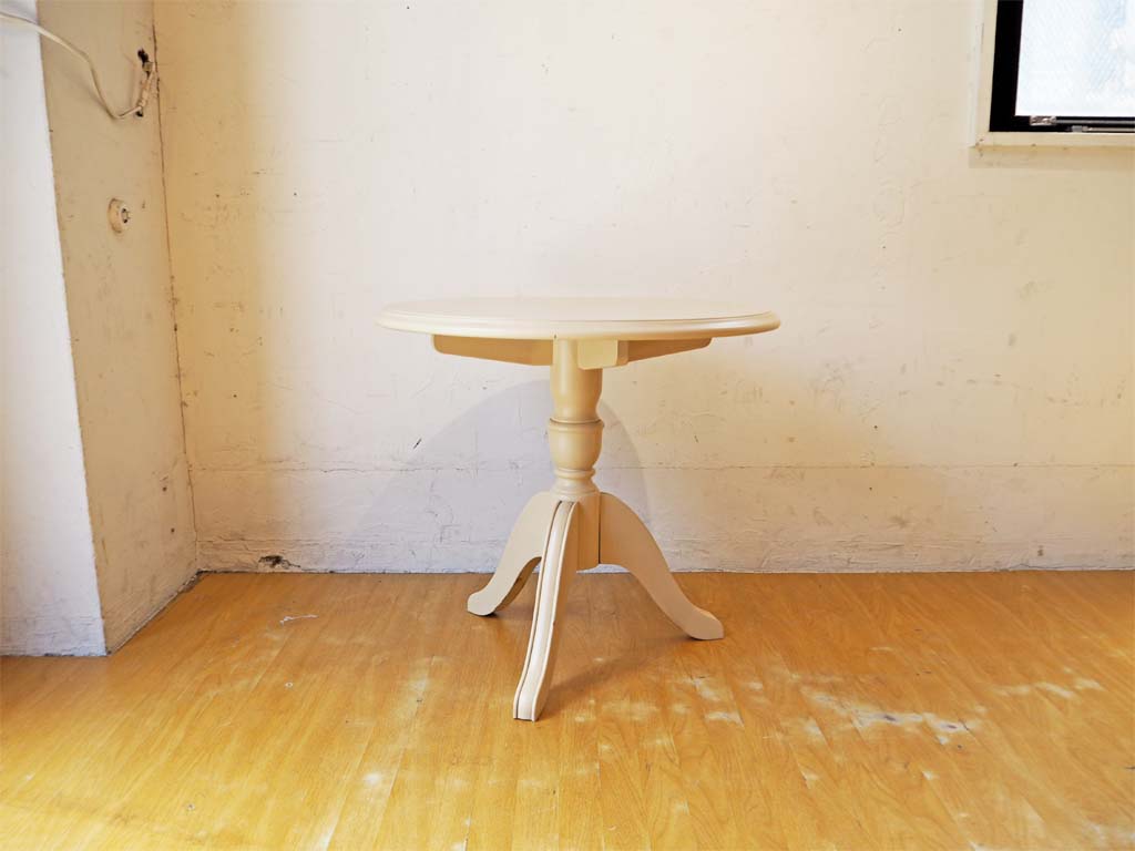 カリモク karimoku サイドテーブル ローテーブル カフェスタイル ラウンド クラシカル オールドカリモク 中古品 買い取りしました。