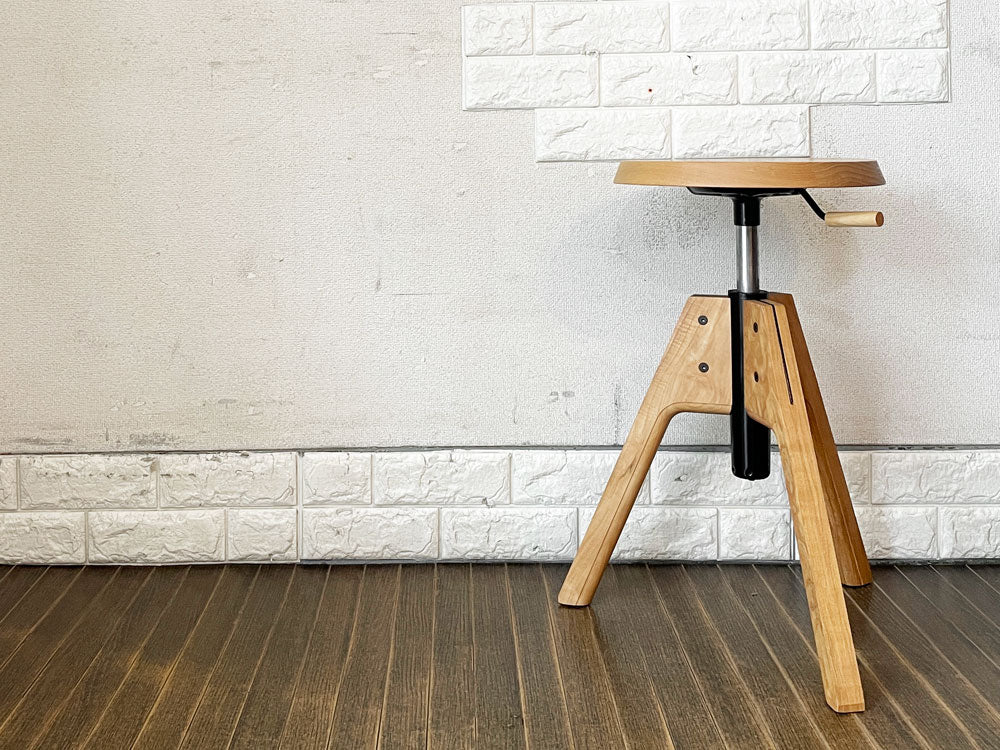ヴァルセッキ Valsecchi 1918 ピコスツール Pico Stool キッチンスツール アッシュ材 昇降式 イタリア  中古品  買い取りしました。
