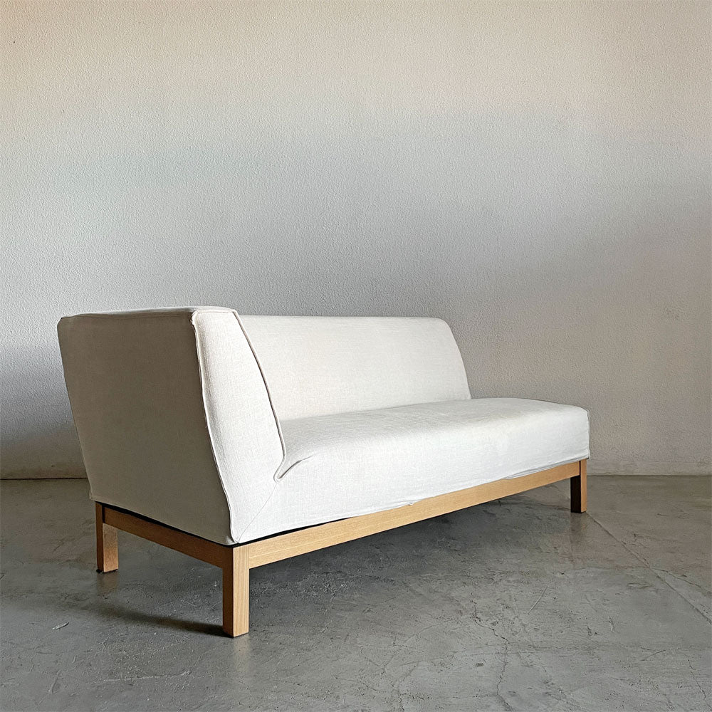 【登戸BASE店】アクタス ACTUS ポトス POTHOS 1アームソファ 片肘 W163cm アッシュ材 カバーリングファブリック ホワイト系 カタログ価格￥88,200- 廃番 買取させていただきました。