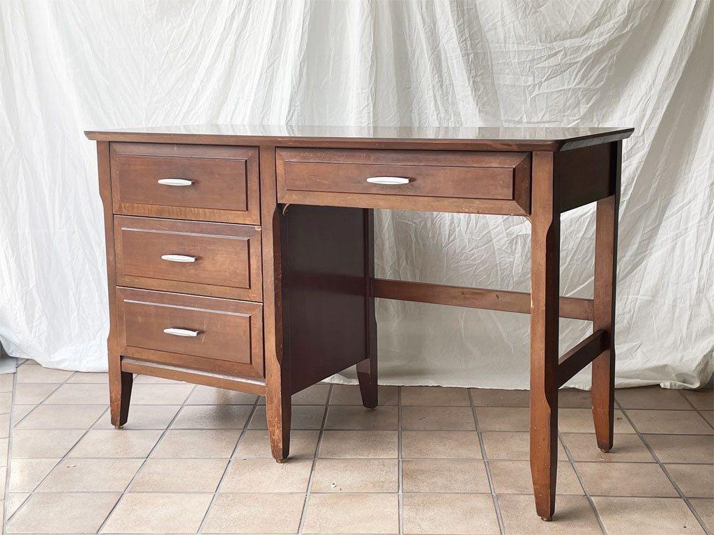 B.P.John Furniture 片袖 デスク 机 4ドロワー デコラトップ 米軍家具 ミッドセンチュリー USビンテージ 中古品 買い取りしました。
