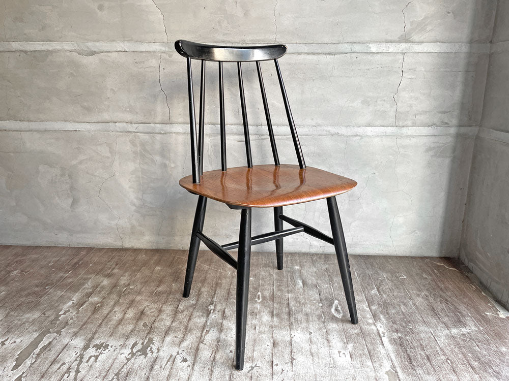 Edsby Verken ファネットチェア Fanett chair イルマリ・タピオヴァーラ ダイニングチェア ブラックペイント チーク材 スウェーデン製 北欧ビンテージ 中古品 買い取りしました。