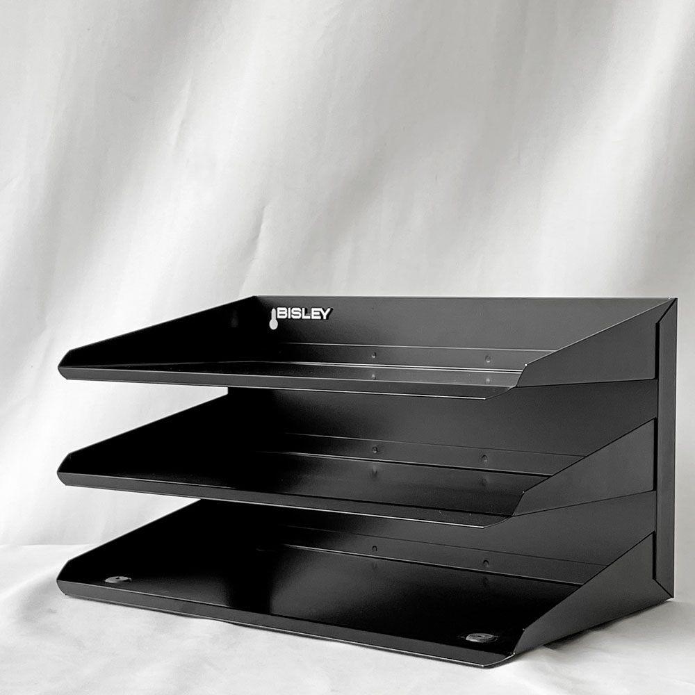 【用賀店】ビスレー BISLEY 3段 レターラック ブラック 書類棚 A4サイズ 横型 壁掛け可 デスクアクセサリー イギリス 買取させていただきました。